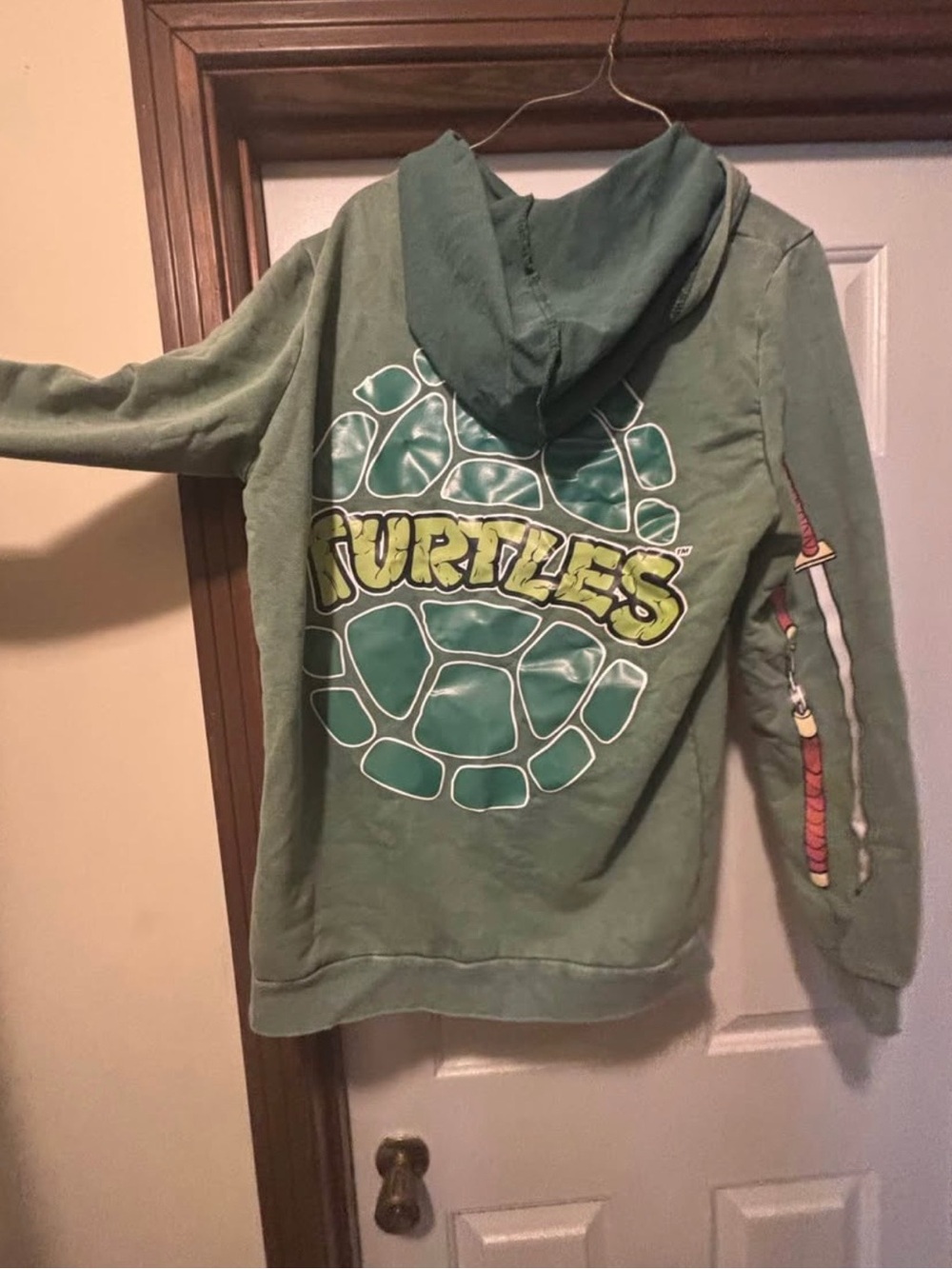 ROMWE Green Graphic Hooded Pullover